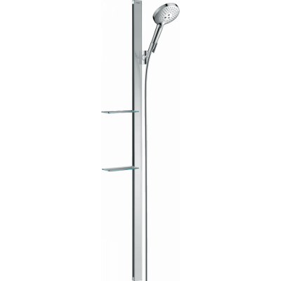 Душевой набор Hansgrohe Raindance Select S 120 3jet со штангой 150 см и мыльницей, хром 27646000