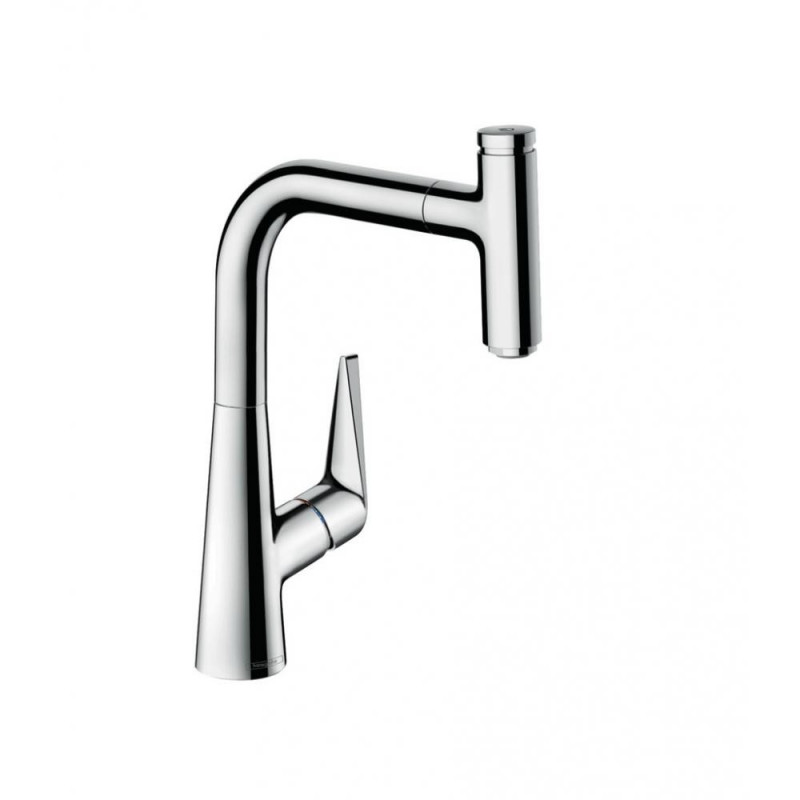 Смеситель для кухни с вытяжным изливом хром Hansgrohe 72822000
