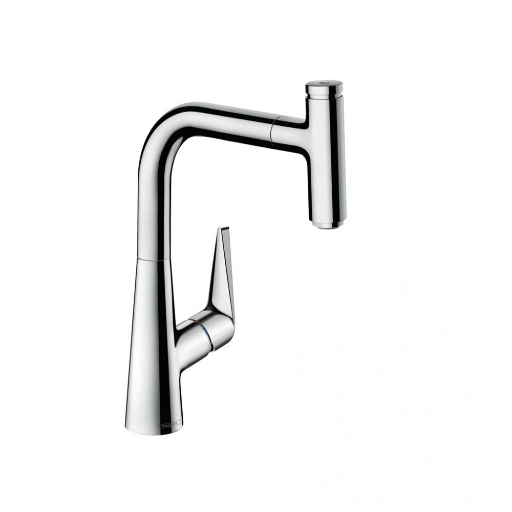 Смеситель для кухни с вытяжным изливом хром Hansgrohe 72822000