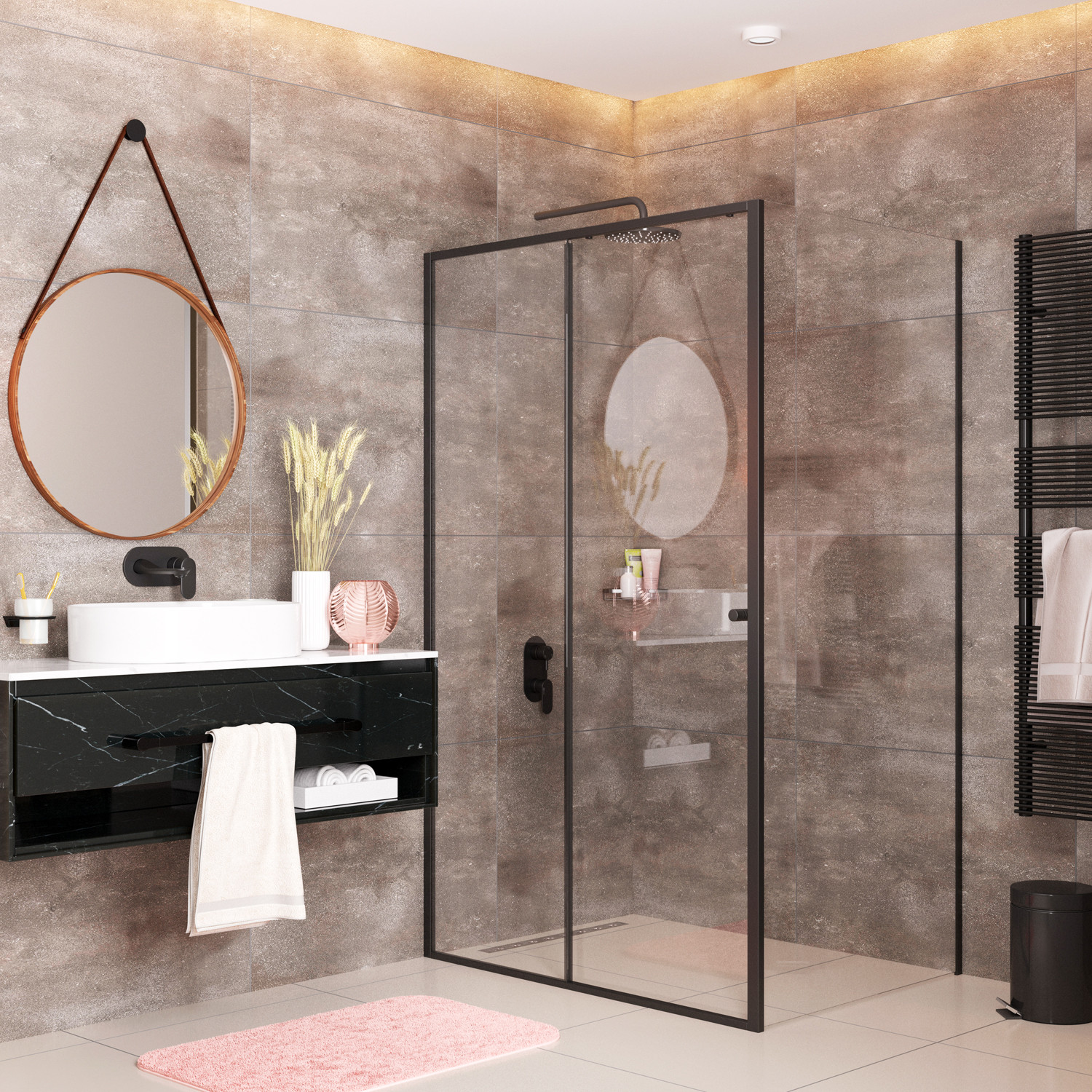 Душевой уголок 140x90x200см WasserKraft Dill 61S36