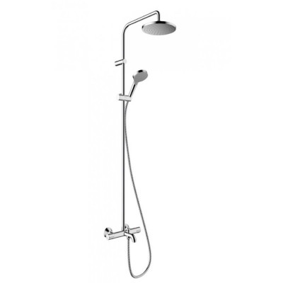 Душевая система Hansgrohe Vernis Blend Showerpipe 200 1jet EcoSmart с термостатом для ванны, хром, 26079000