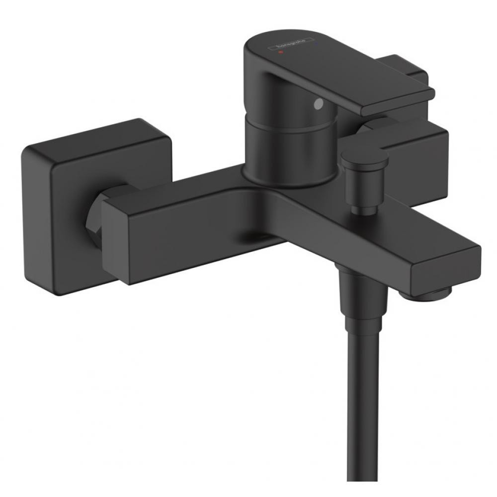 Смеситель для ванны чёрный Hansgrohe Vernis Shape 71450670