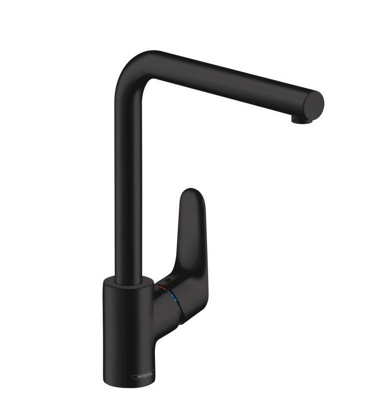 Смеситель для кухни чёрный Hansgrohe Focus 31817670
