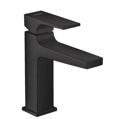 Смеситель для раковины со сливным клапаном Push-Open чёрный Hansgrohe 32507670