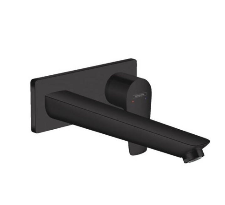 Смеситель для раковины встраиваемый чёрный Hansgrohe Talis E 71734670