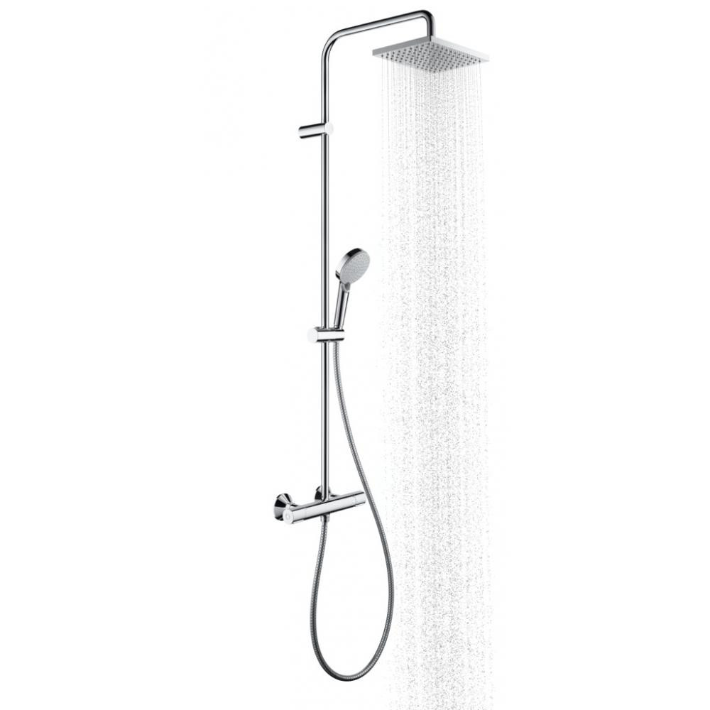 Душевая система Hansgrohe Vernis Shape Showerpipe 230 1jet с термостатом, хром, 26286000