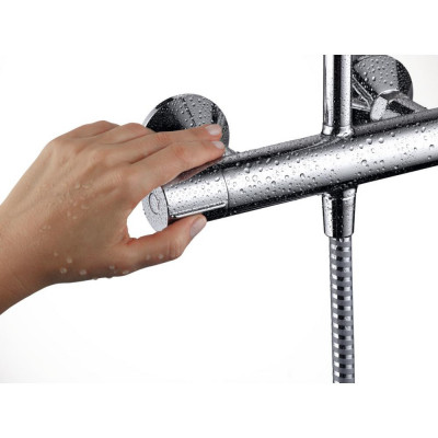 Душевая система Hansgrohe Vernis Shape Showerpipe 230 1jet с термостатом, хром, 26286000