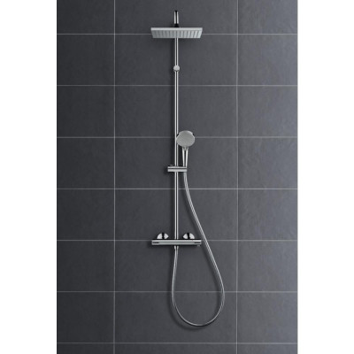 Душевая система Hansgrohe Vernis Shape Showerpipe 230 1jet с термостатом, хром, 26286000