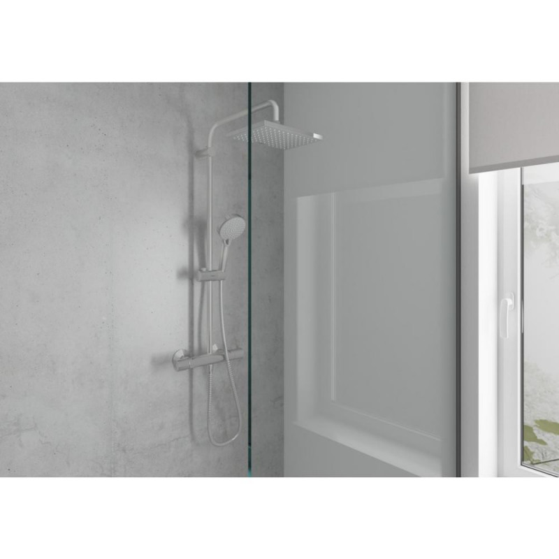 Душевая система Hansgrohe Vernis Shape Showerpipe 230 1jet с термостатом, хром, 26286000