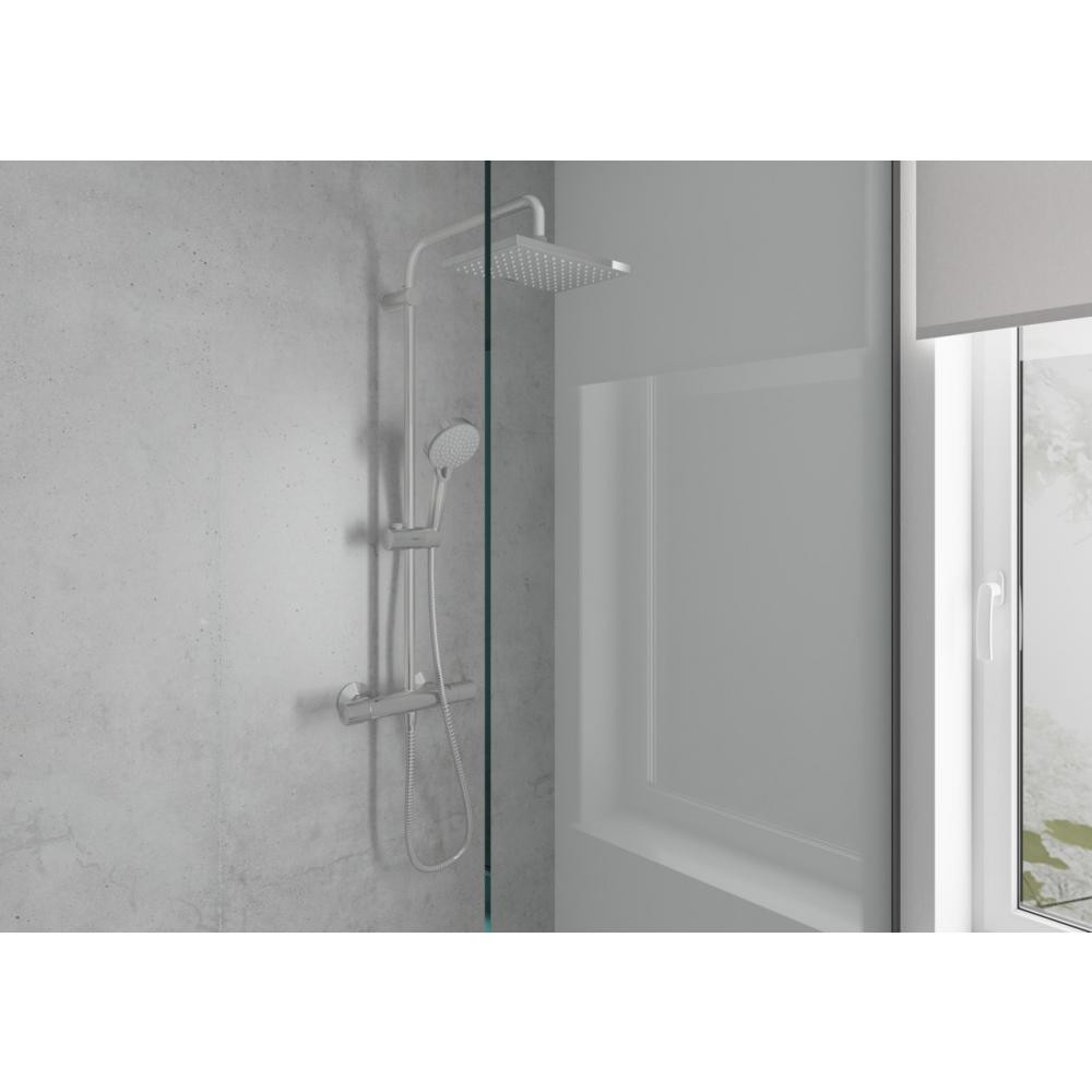 Душевая система Hansgrohe Vernis Shape Showerpipe 230 1jet с термостатом, хром, 26286000