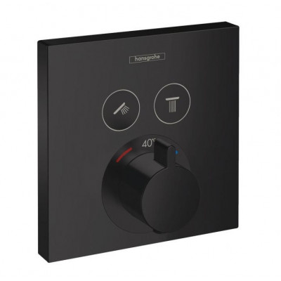 Термостат скрытого монтажа чёрный Hansgrohe ShowerSelect 15714670