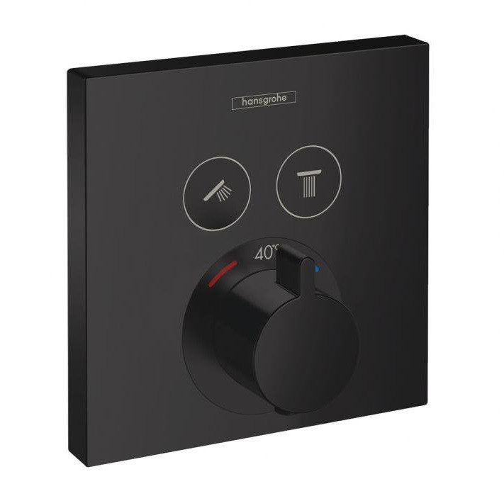 Термостат скрытого монтажа чёрный Hansgrohe ShowerSelect 15714670