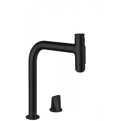 Смеситель для кухни чёрный Hansgrohe M71 M7120-H200 73818670
