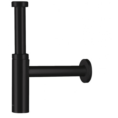 Дизайнерский сифон для раковины Hansgrohe Flowstar S, черный матовый, 52105670