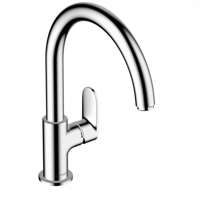 Однорычажный кухонный смеситель Hansgrohe Vernis Blend M35 210 с поворотным изливом, хром