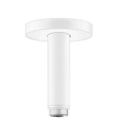 Потолочное подсоединение верхнего душа S белое 100 мм Hansgrohe 27393700