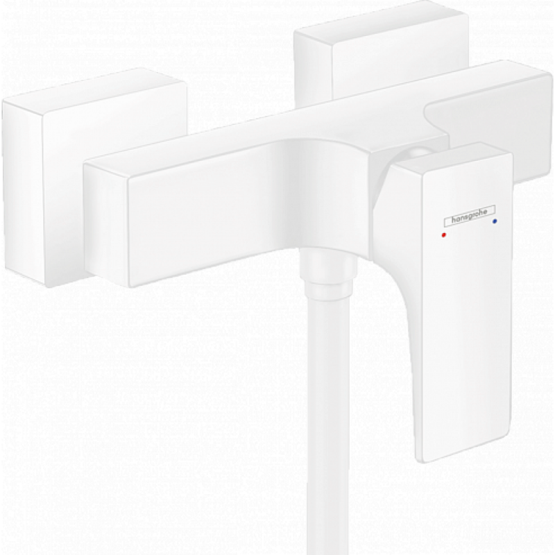 Смеситель для душа белый Hansgrohe Metropol 32560700