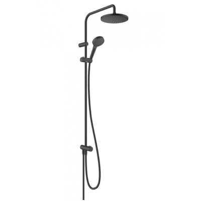 Душевая стойка Hansgrohe Vernis Blend Showerpipe 200 1jet Reno матовый чёрный 26272670