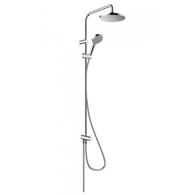 Душевая стойка хром Showerpipe 200 1jet Reno, EcoSmart Hansgrohe Vernis Blend 26099000