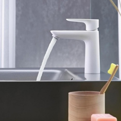 Смеситель для раковины белый Hansgrohe Talis E 71712700