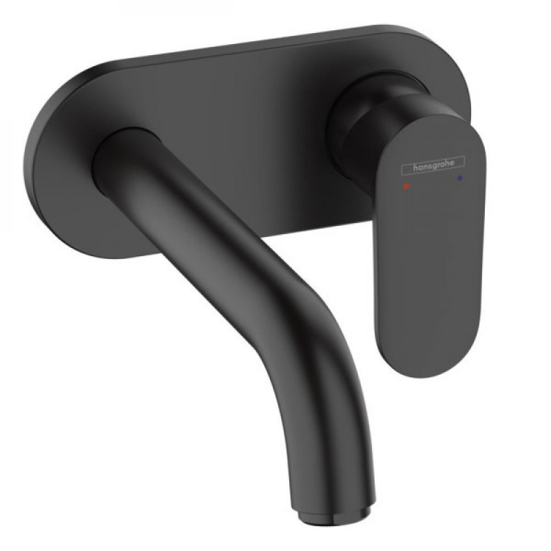 Смеситель для раковины встраиваемый чёрный Hansgrohe Vernis Blend 71576670
