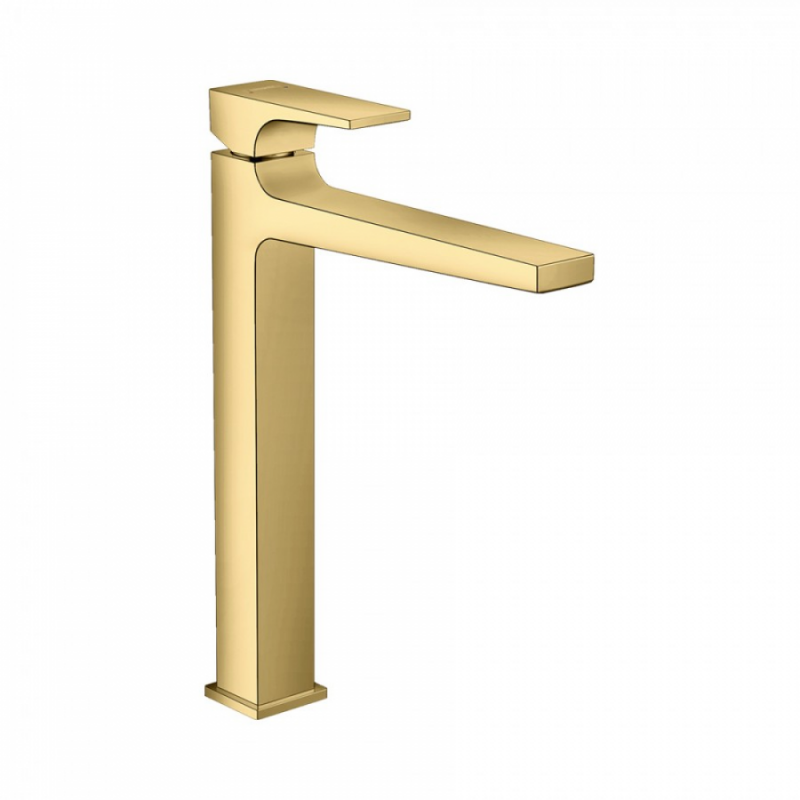 Смеситель для раковины со сливным клапаном Push-Open золото Hansgrohe 32512990