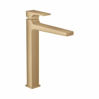 Смеситель для раковины со сливным клапаном Push-Open бронза Hansgrohe 32512140