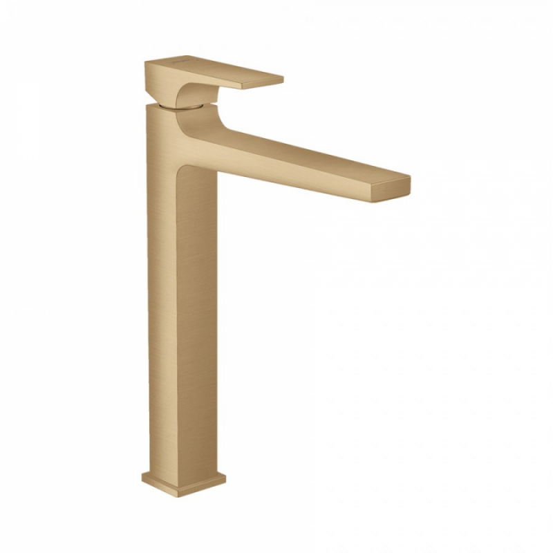 Смеситель для раковины со сливным клапаном Push-Open бронза Hansgrohe 32512140
