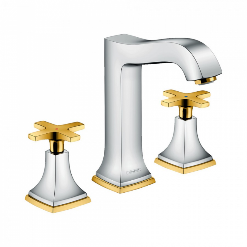 Смеситель для раковины хром/золото Hansgrohe 31307090