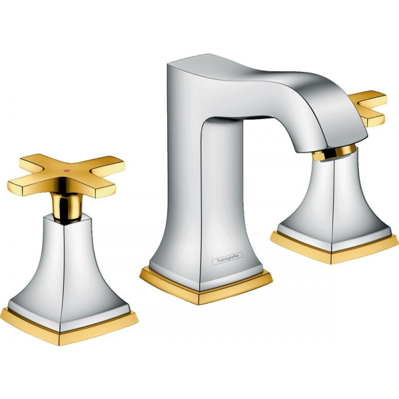 Смеситель для раковины хром/золото Hansgrohe 31306090