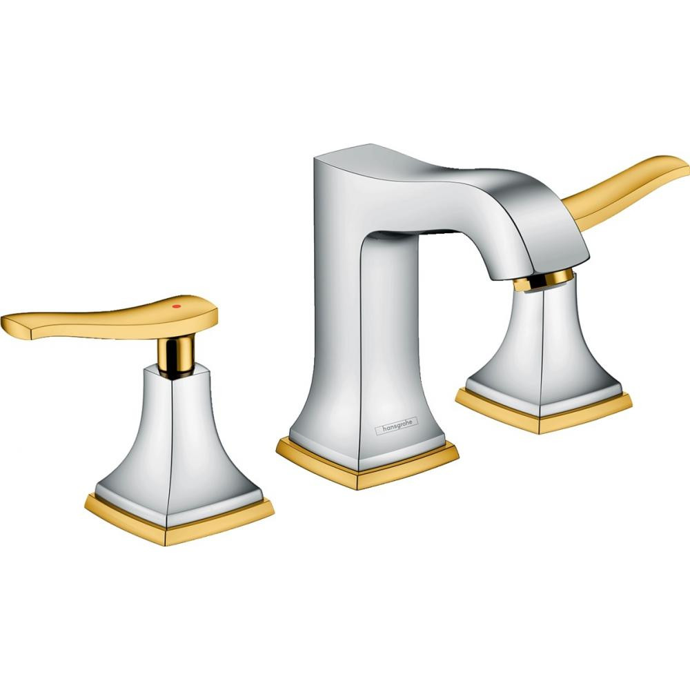 Смеситель для раковины хром/золото Hansgrohe Metropol Classic 31330090
