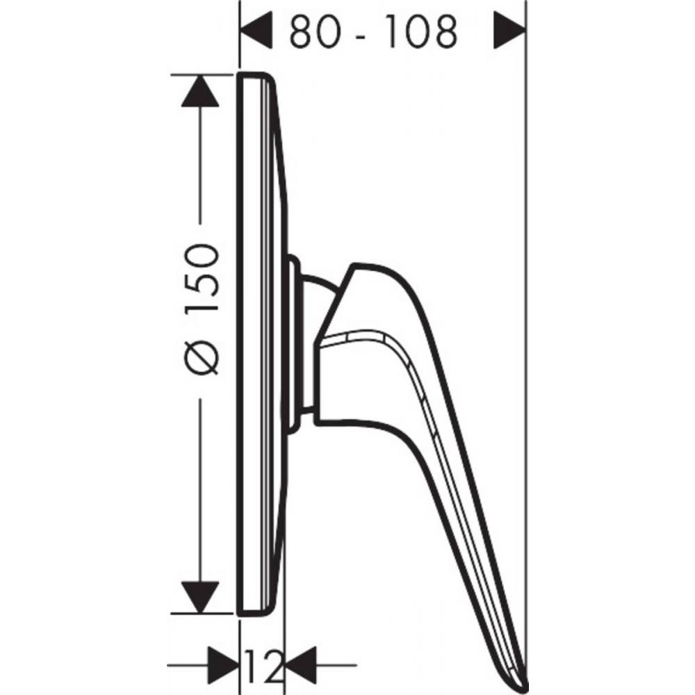 Смеситель для душа хром Hansgrohe Novus 71067000