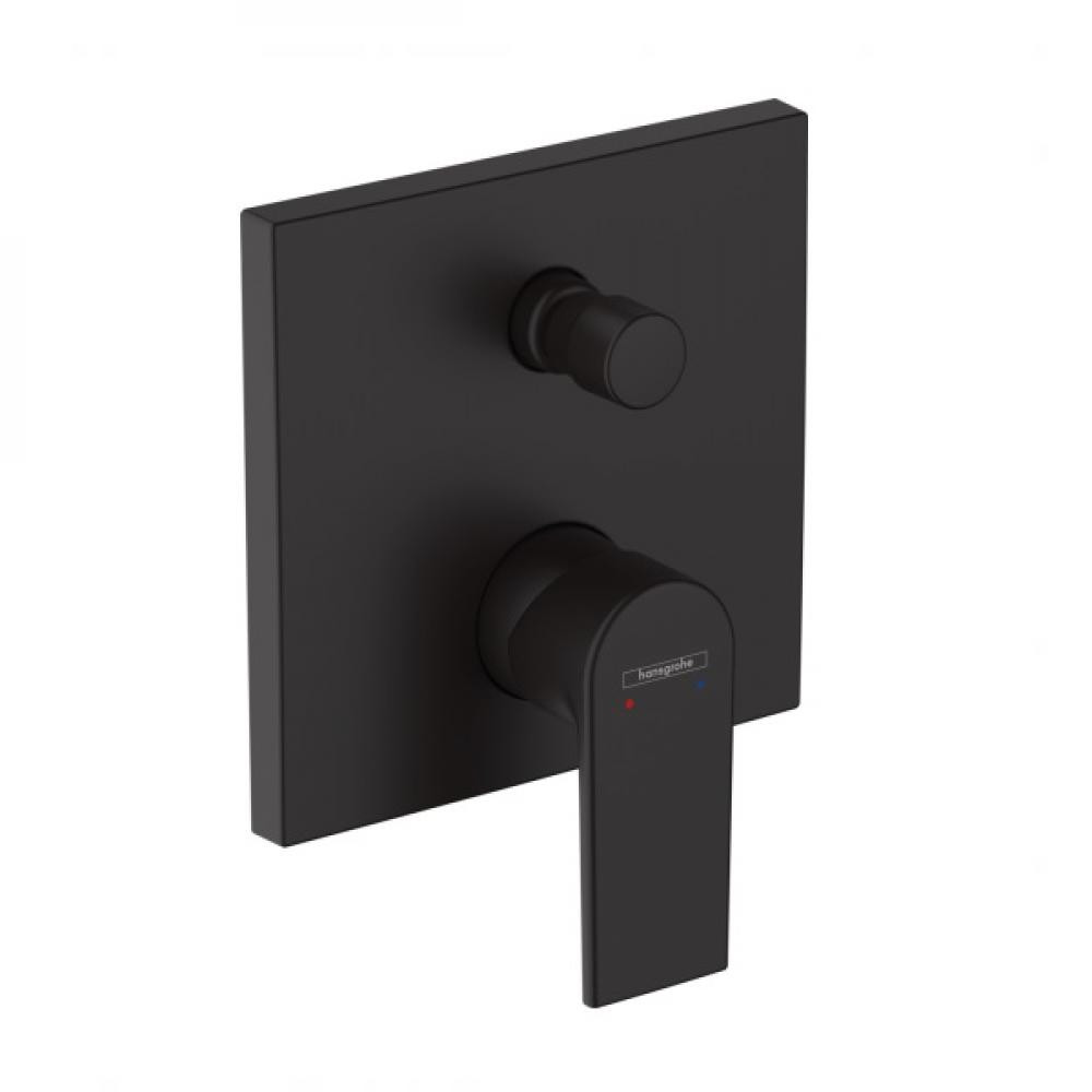 Смеситель для ванны чёрный Hansgrohe Vernis Shape 71468670
