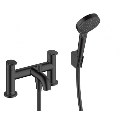 Смеситель для ванны чёрный Hansgrohe Vernis Blend Vario 71461670