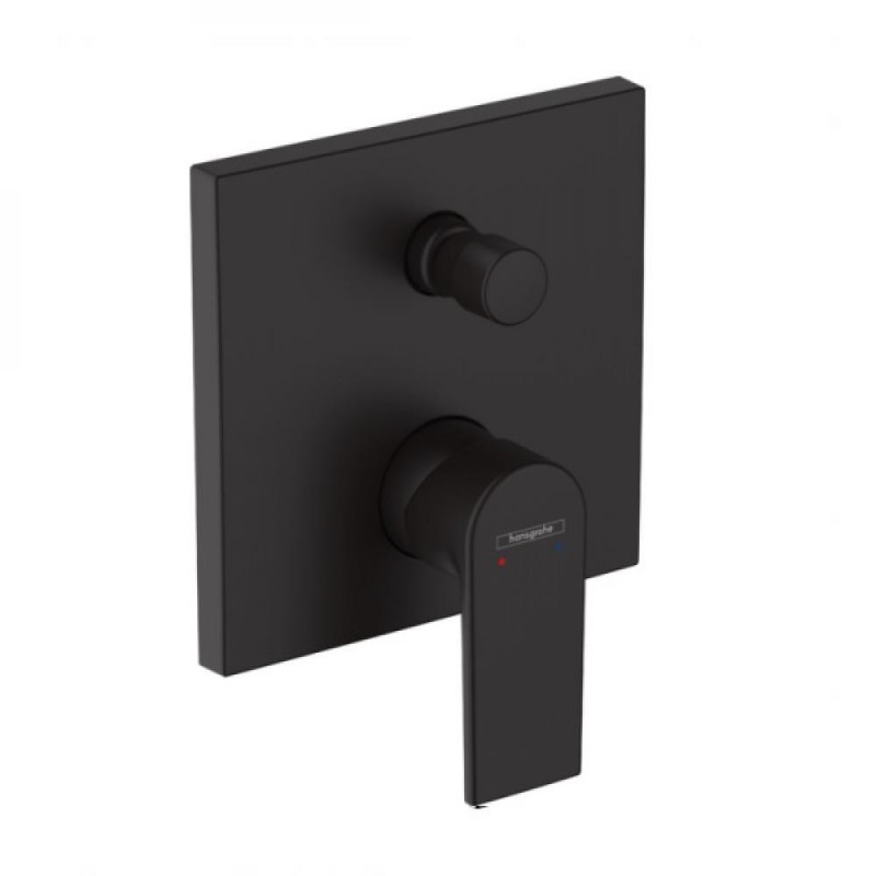 Смеситель для ванны чёрный Hansgrohe Vernis Shape 71469670