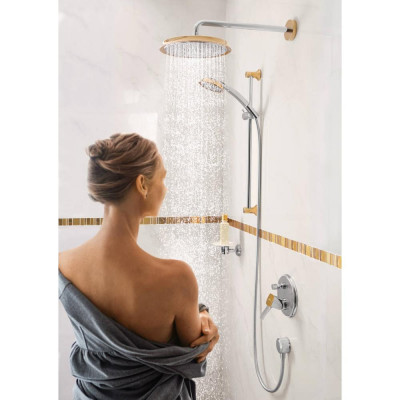 Смеситель для ванны хром/золото Hansgrohe Metropol Classic 31345090