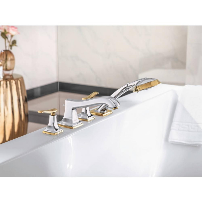 Смеситель для ванны хром/золото Hansgrohe Metropol Classic 31441090