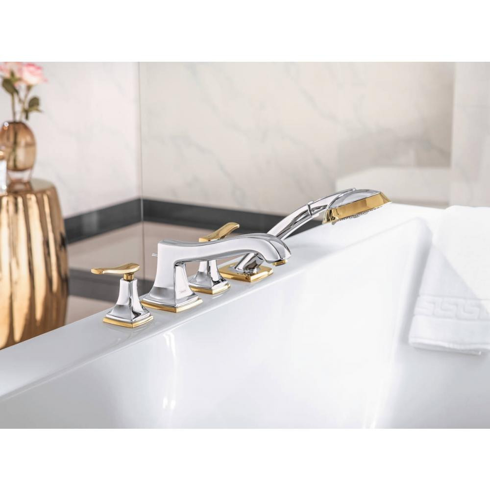 Смеситель для ванны хром/золото Hansgrohe Metropol Classic 31441090