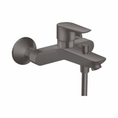 Однорычажный смеситель для ванны для наружного монтажа Hansgrohe Talis E брашированный черный хром