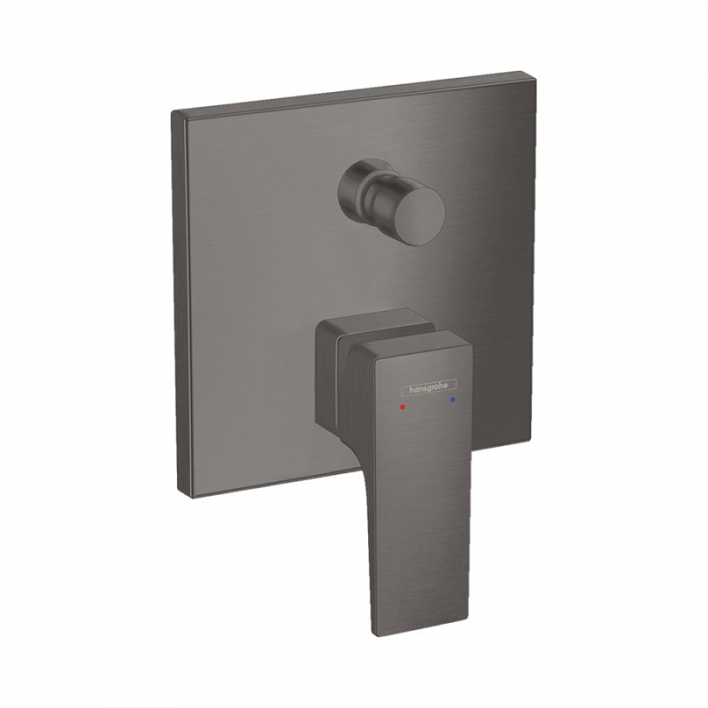 Смеситель для ванны чёрный хром Hansgrohe Metropol 32545340
