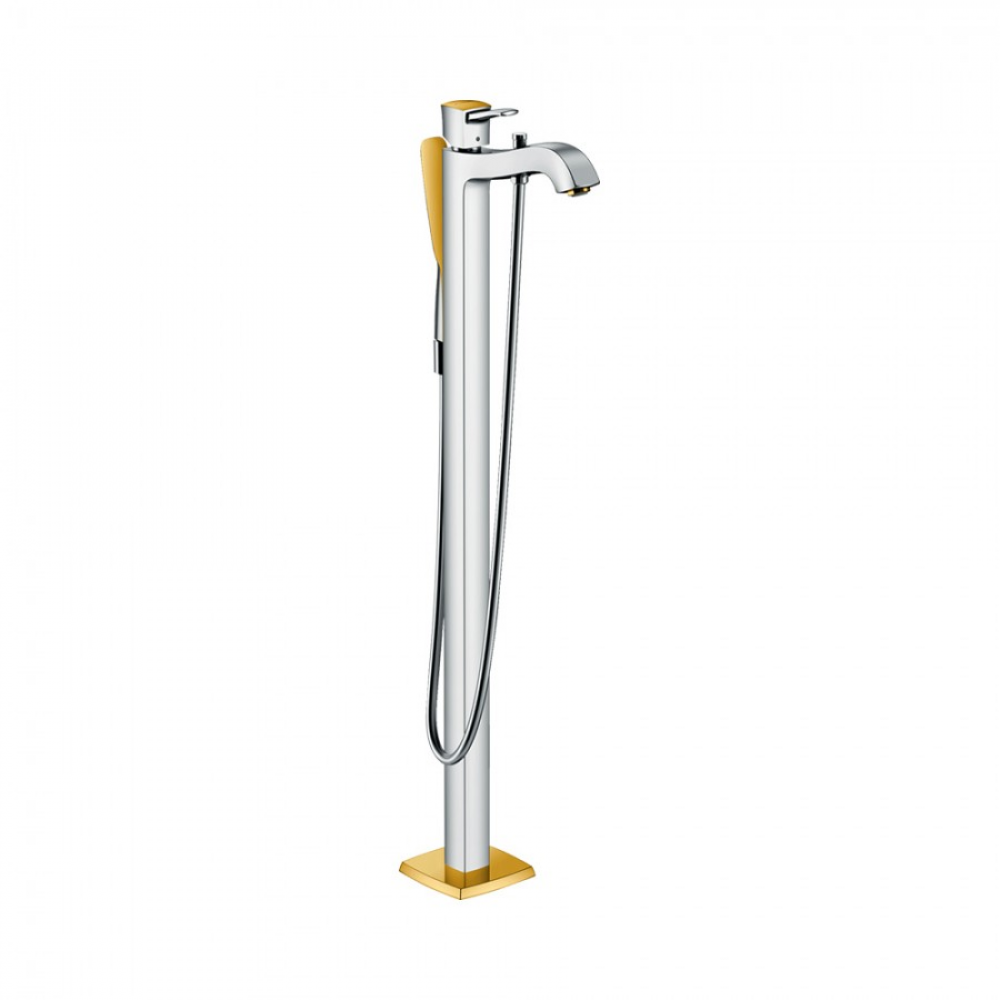 Смеситель для ванны напольный хром/золото Hansgrohe 31445090