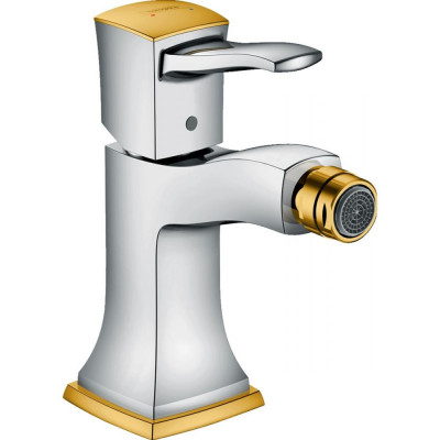 Смеситель для биде хром/золото Hansgrohe Metropol Classic 31320090
