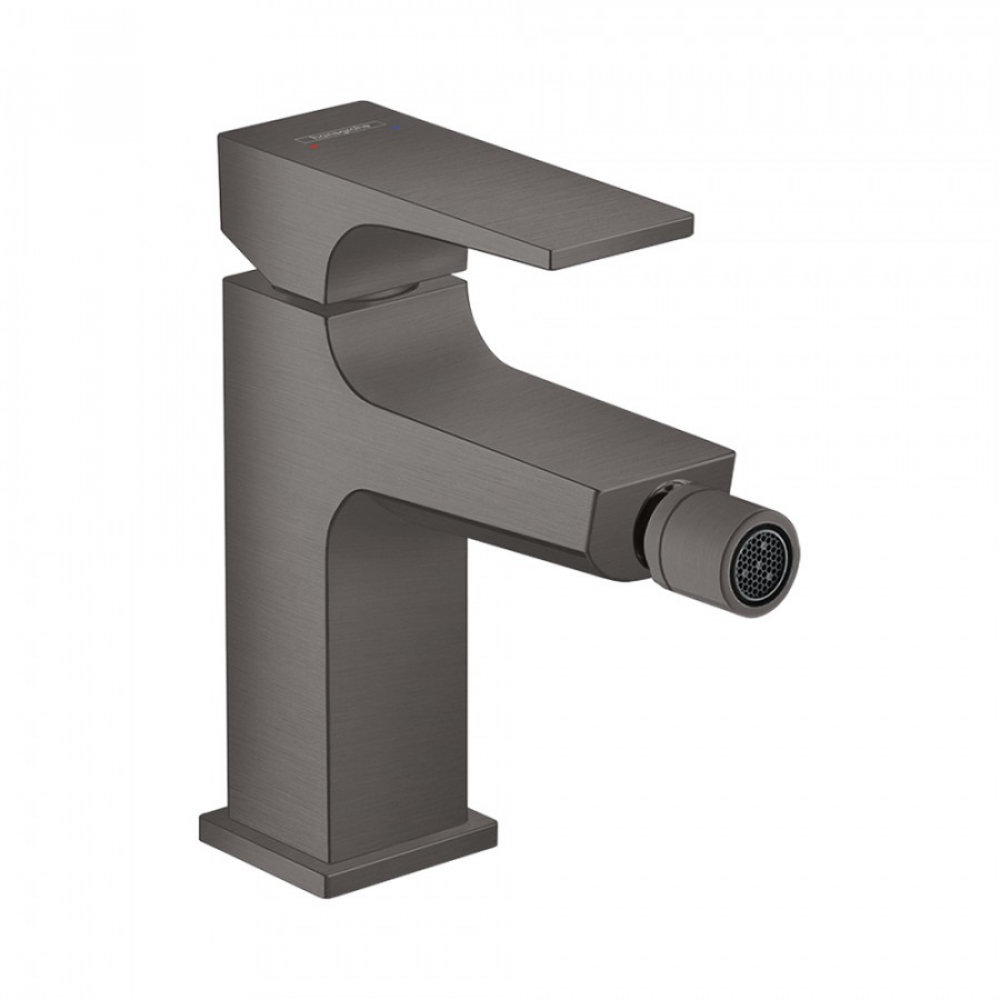 Смеситель для биде чёрный хром Hansgrohe Metropol 32520340
