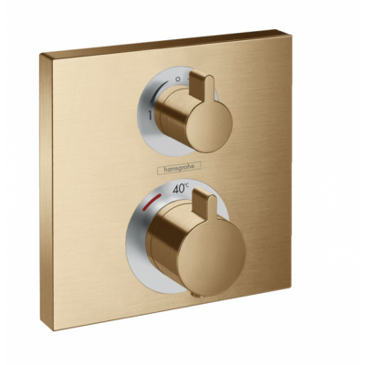 Термостат скрытого монтажа бронза Hansgrohe Ecostat Square 15714140