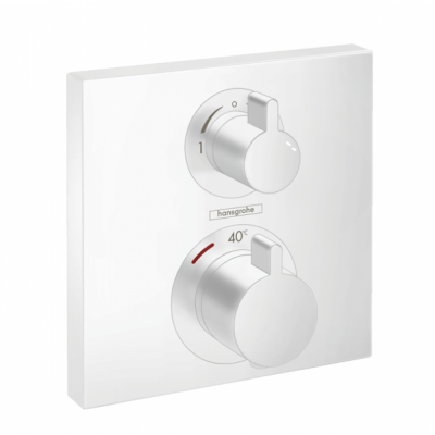 Термостат скрытого монтажа белый Hansgrohe Ecostat Square 15714700