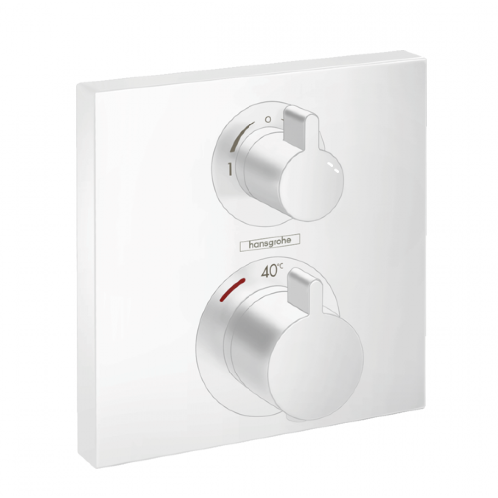 Термостат скрытого монтажа белый Hansgrohe Ecostat Square 15714700