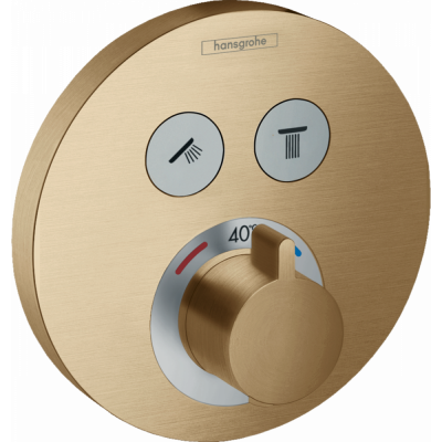 Термостат скрытого монтажа бронза Hansgrohe ShowerSelect S 15743140