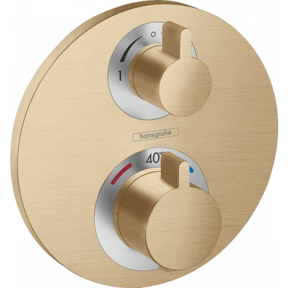 Термостат скрытого монтажа бронза Hansgrohe Ecostat S 15758140