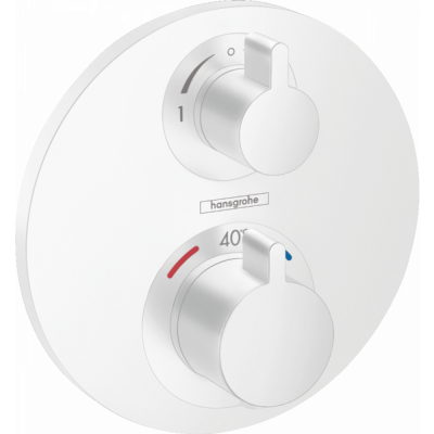 Термостат скрытого монтажа белый Hansgrohe Ecostat S 15758700
