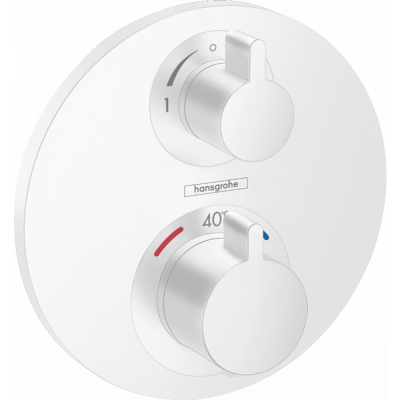 Термостат скрытого монтажа белый Hansgrohe Ecostat S 15758700
